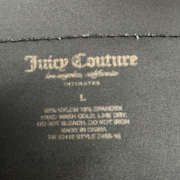 Juicy Couture Black Seamless High Waist Biker Shorts Athleisure Size L - Picture 3 of 3